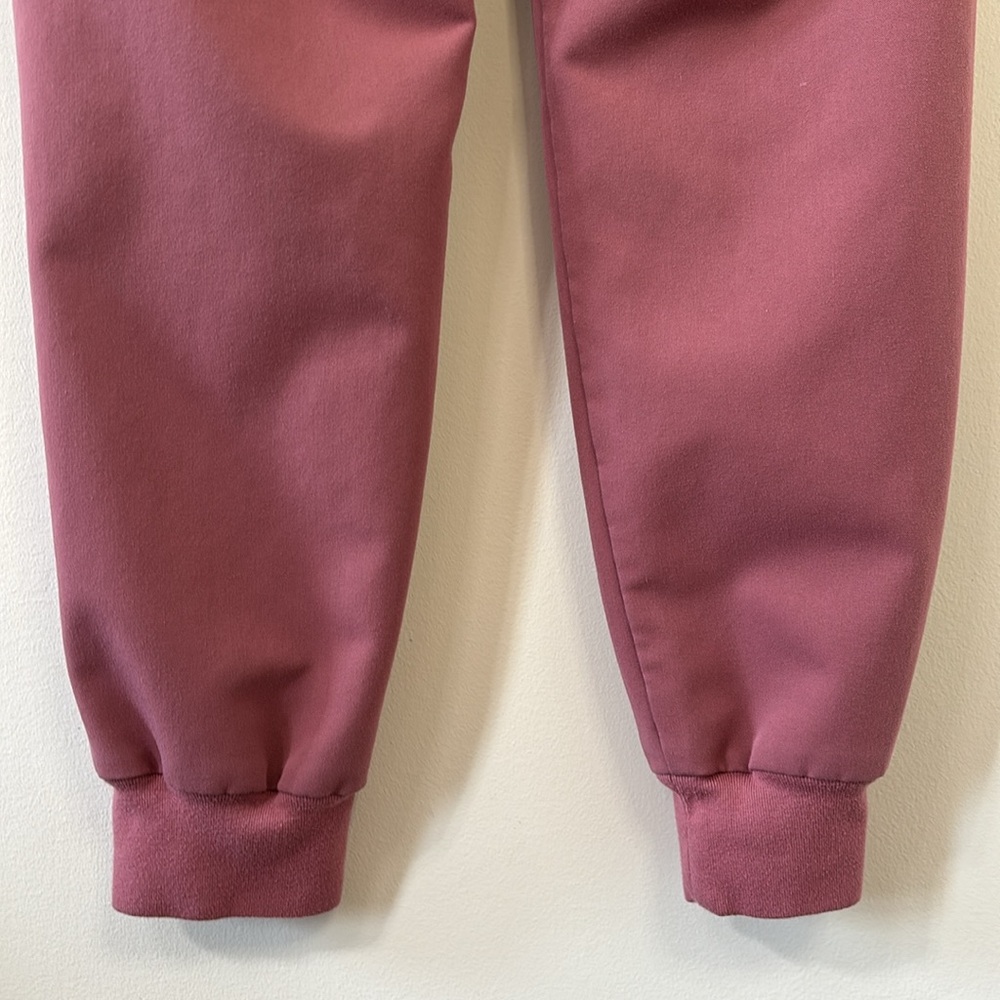 FIGS Zamora High Waisted Jogger Scrub Pant Mauve Size Small Petite - Picture 9 of 13